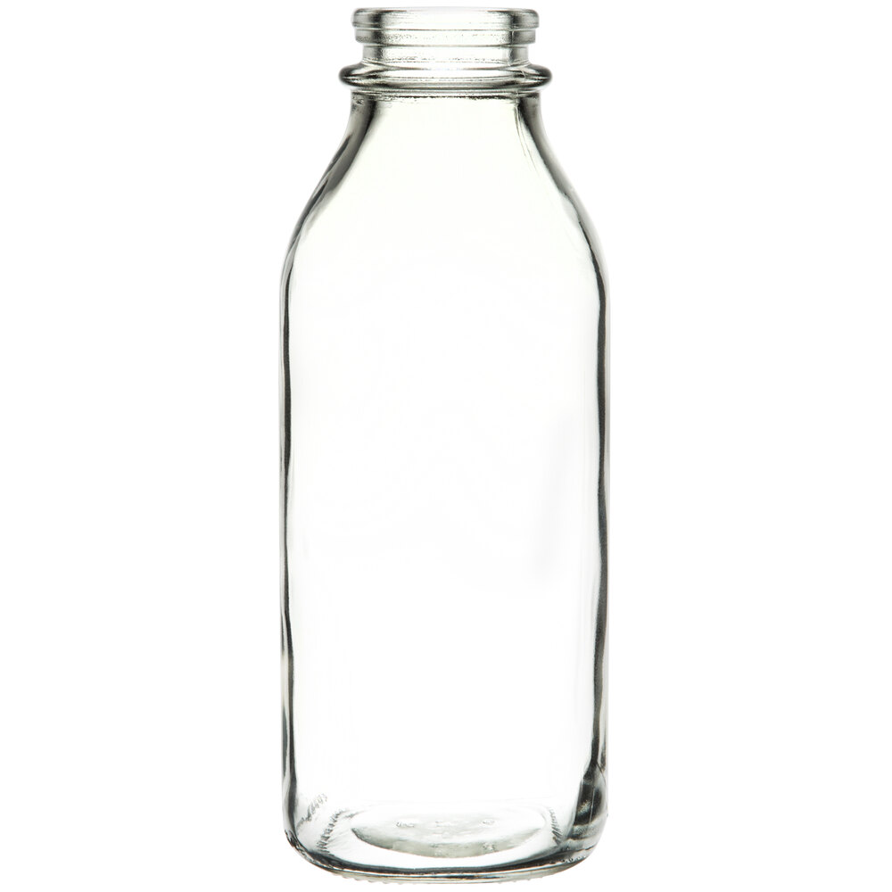 Libbey 92129 33.5 oz. Glass Milk Bottle 24/Case
