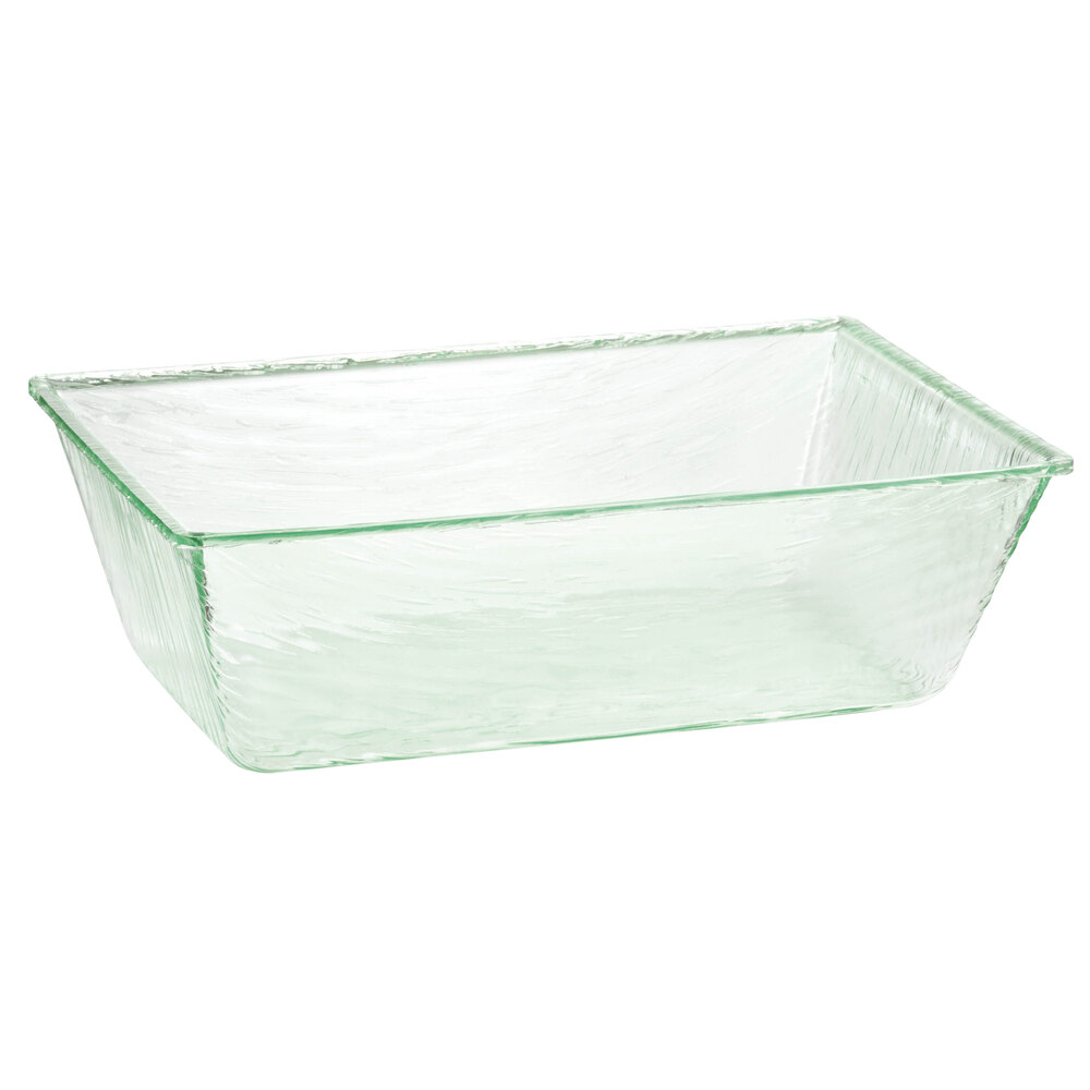 Tablecraft AT2012 Cristal Collection 20" x 12" x 6" Rectangular Acrylic