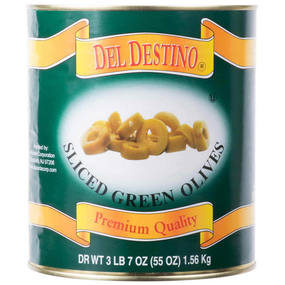 Sliced Green Olives 10 Can