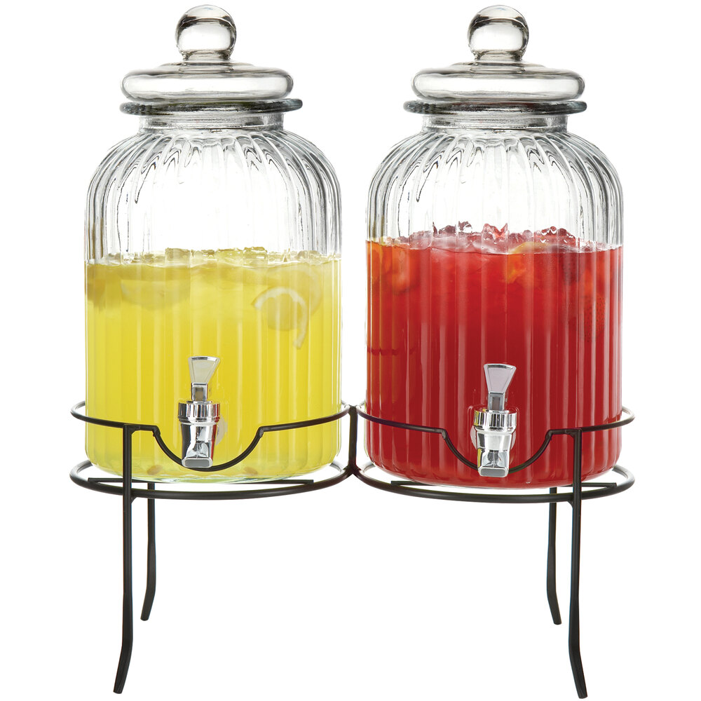 Jay Imports Double 1.38 Gallon Style Setter Springfield Glass Beverage