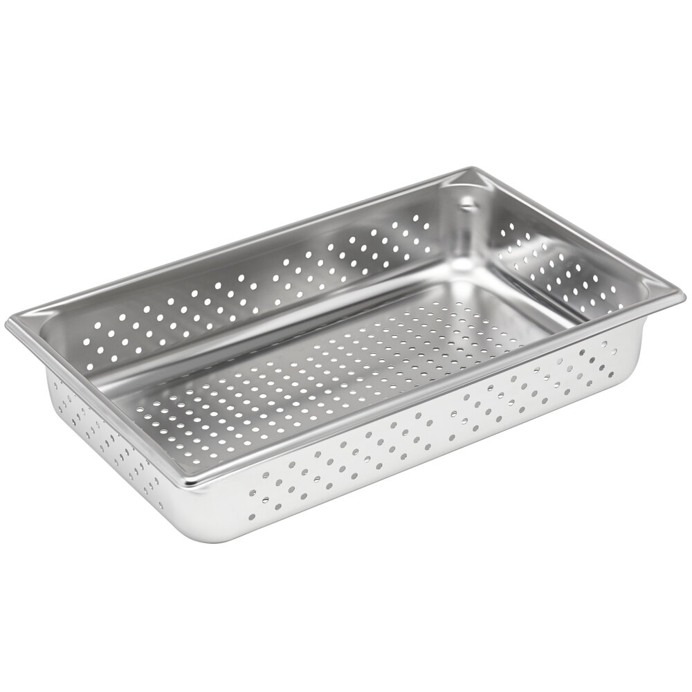 Vollrath 30043 Super Pan V Full Size AntiJam Stainless Steel