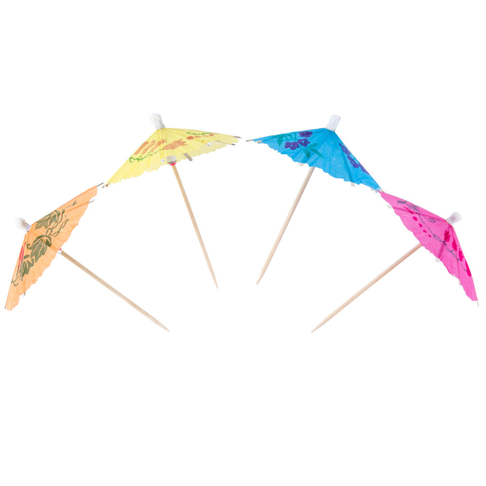 Drink Umbrellas 4" Drink Umbrella Parasol Pick 144 per Box