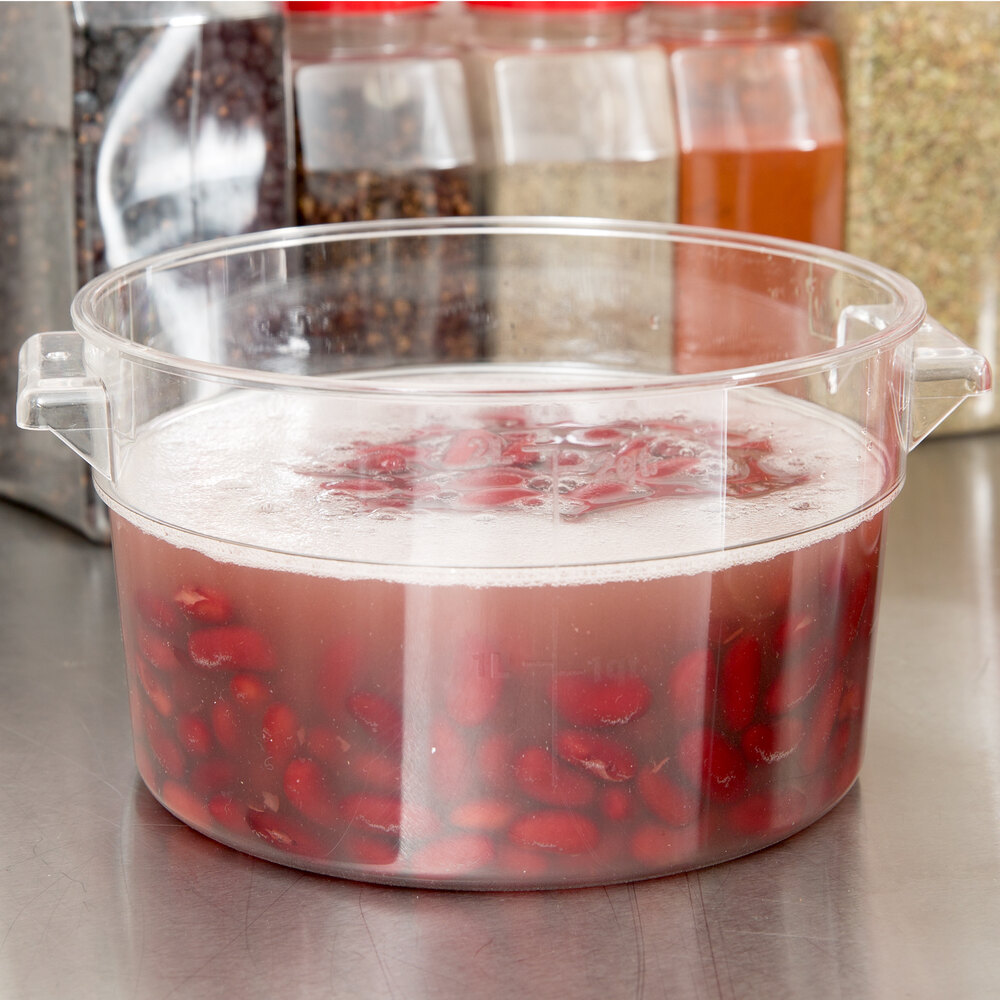 2 Qt. Clear Round Food Storage Container