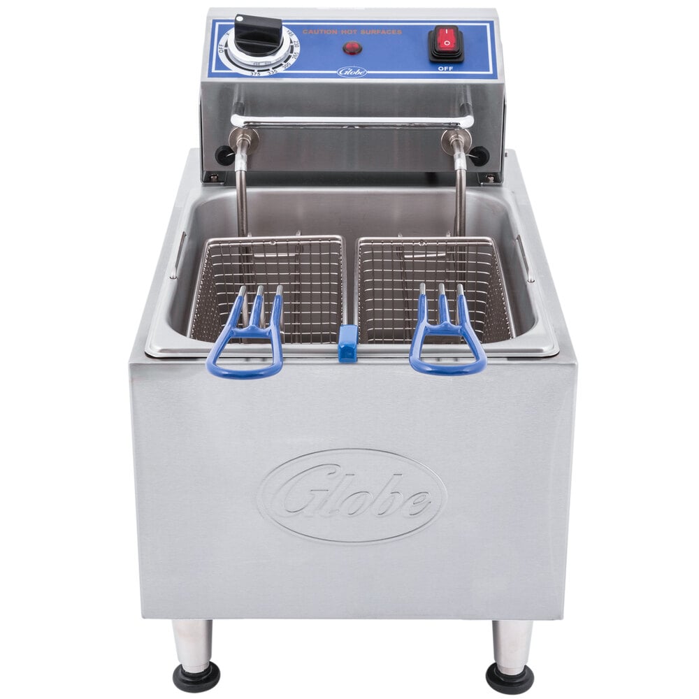 Globe PF10E 10 lb. Electric Countertop Fryer