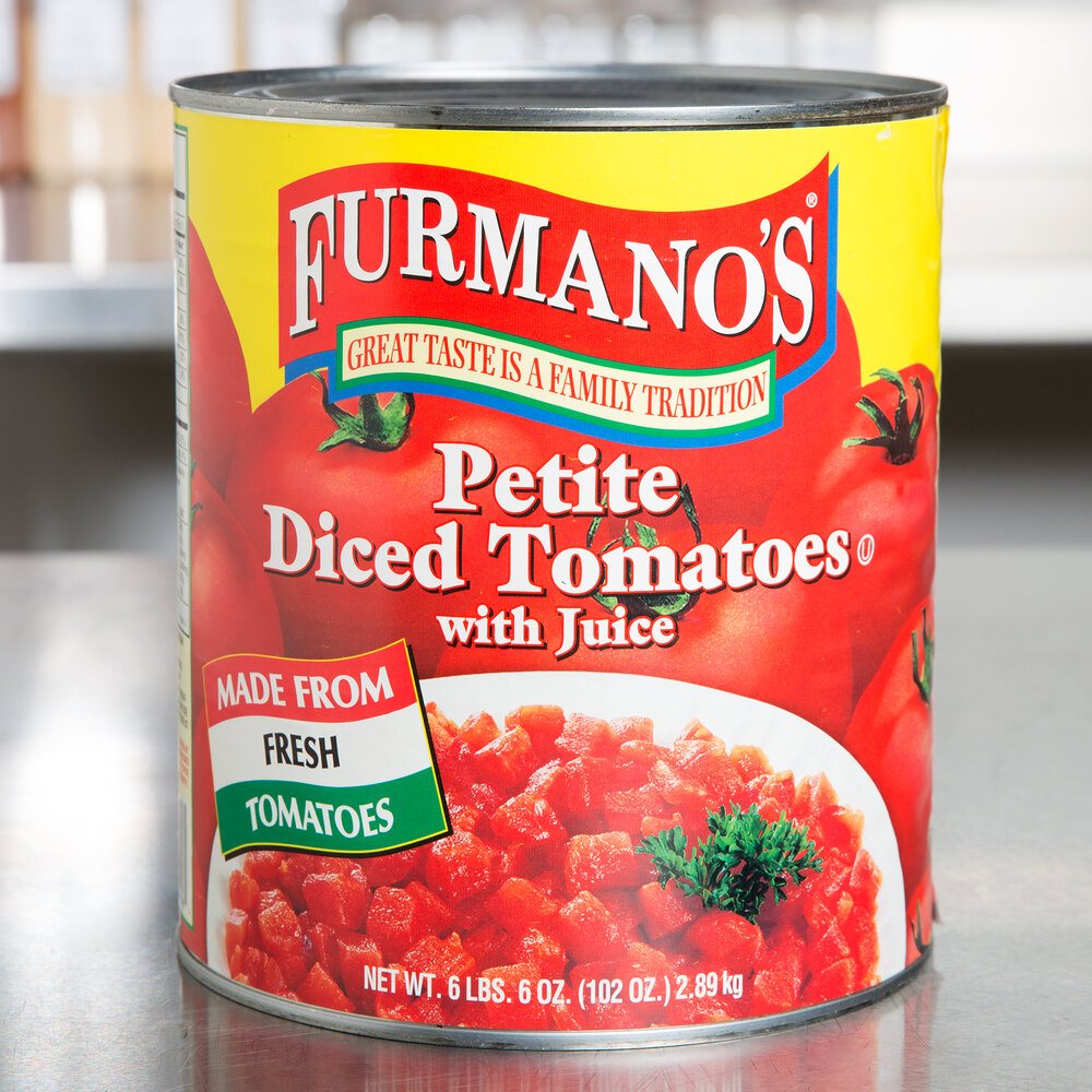 Furmano's Petite Diced Tomatoes with Juice 10 Can