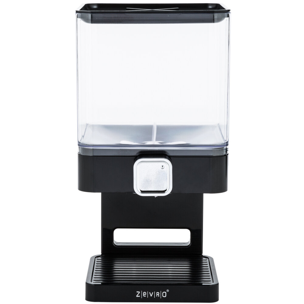 Zevro KCH06127 Compact Black Dry Food Dispenser