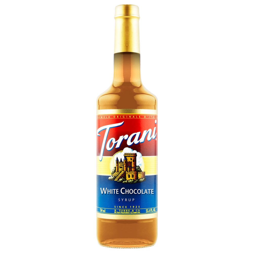 Torani 750 mL White Chocolate Flavoring Syrup