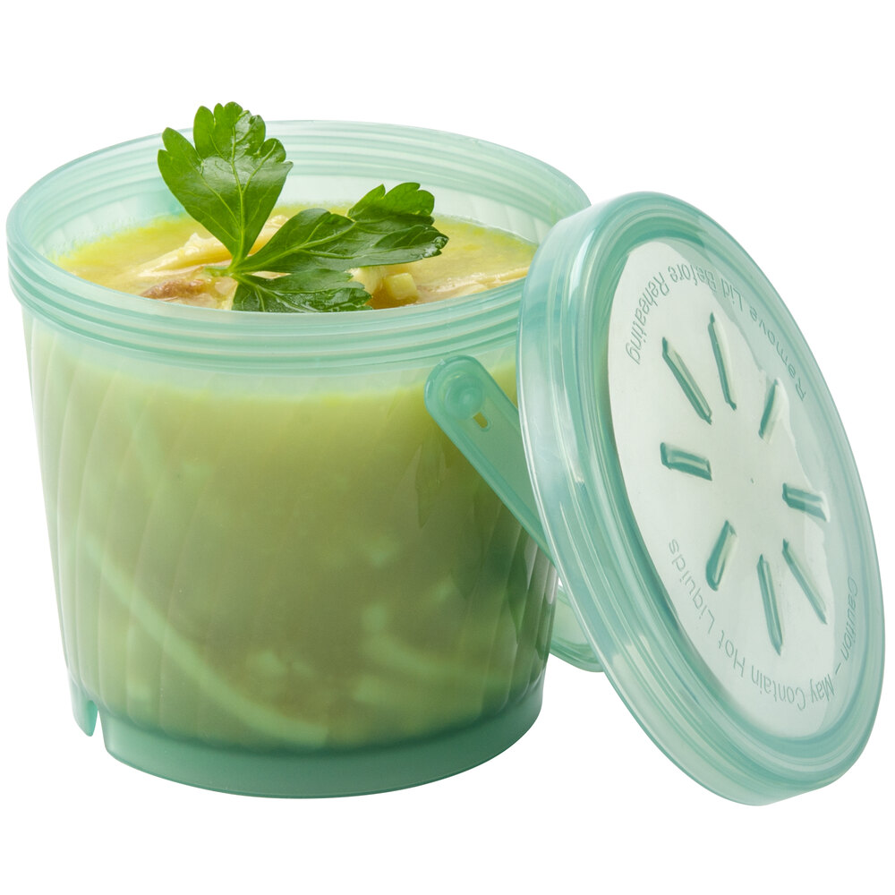 GET EC13 16 oz. Jade Green Reusable EcoTakeouts Soup Container 12/Case