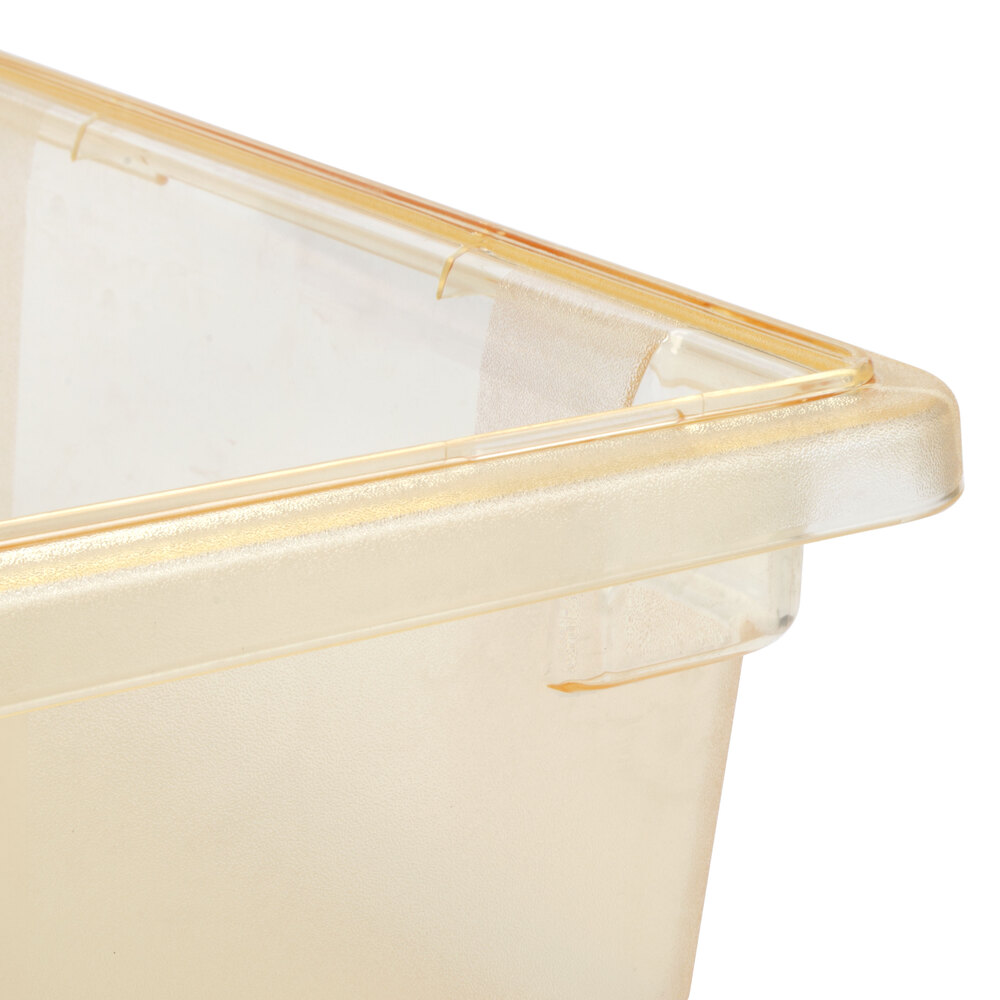 Carlisle 10621C22 StorPlus Yellow Food Storage Box 26" x 18" x 6"