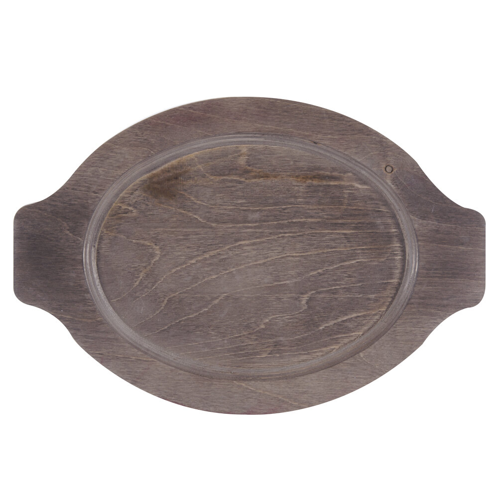 Lodge UGOH Grip Style Oval Wood Underliner for Handleless Oval Serving