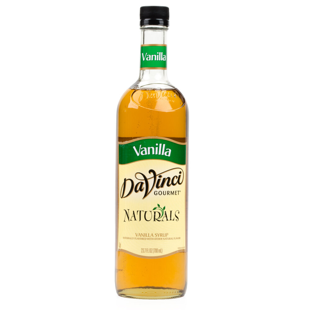 DaVinci Gourmet 700 mL Vanilla All Natural Coffee Flavoring Syrup
