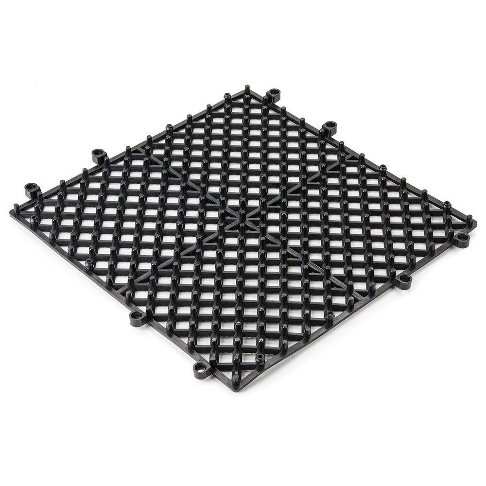 12" x 12" Black Interlocking Bar Mat