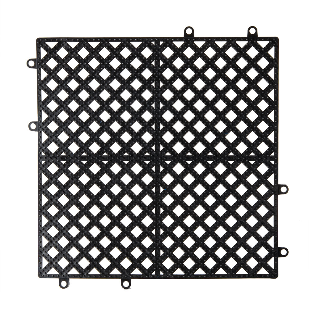 12" x 12" Black Interlocking Bar Mat