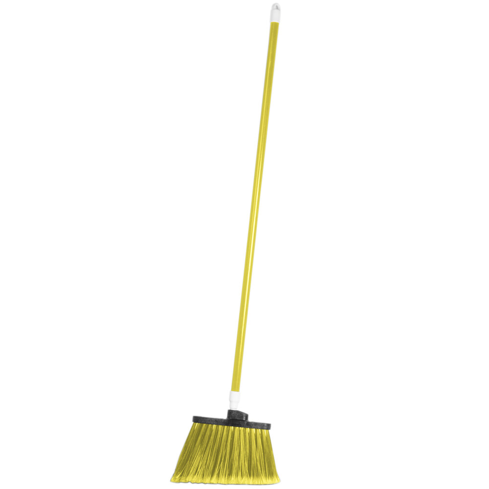 Carlisle 4108204 Sparta DuoSweep 48" Flagged Yellow Angle Broom 12/Case