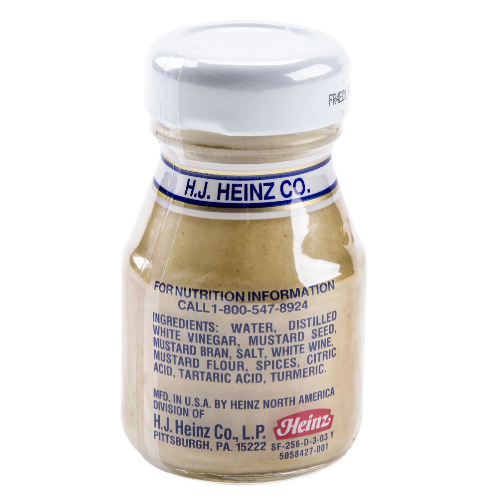 Heinz Dijon Mustard 2 oz. Mini Bottle 60/Case