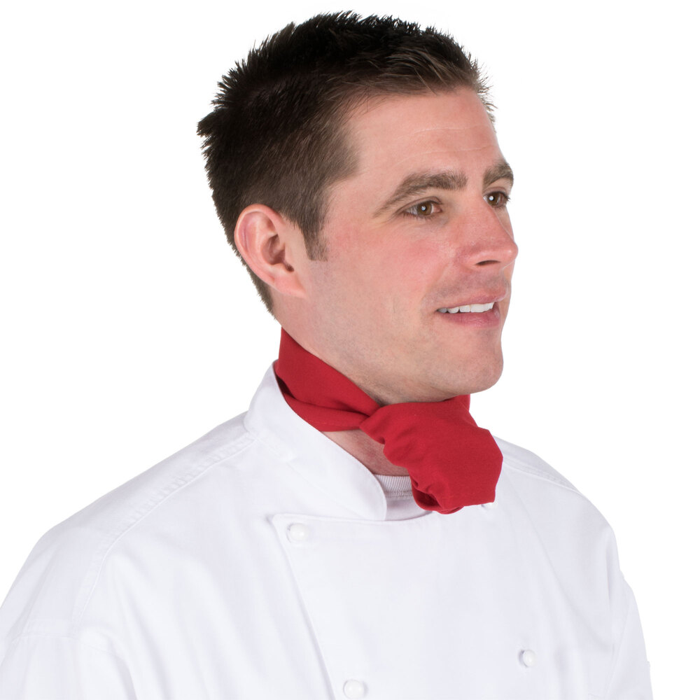 Chef Revival H500RD 38" x 28" Red PolyCotton Neckerchief