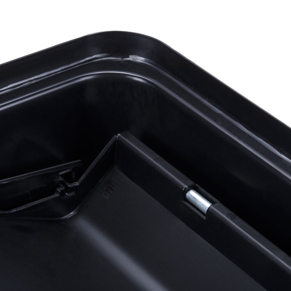 Black 35 Gallon Square Trash Can Lid