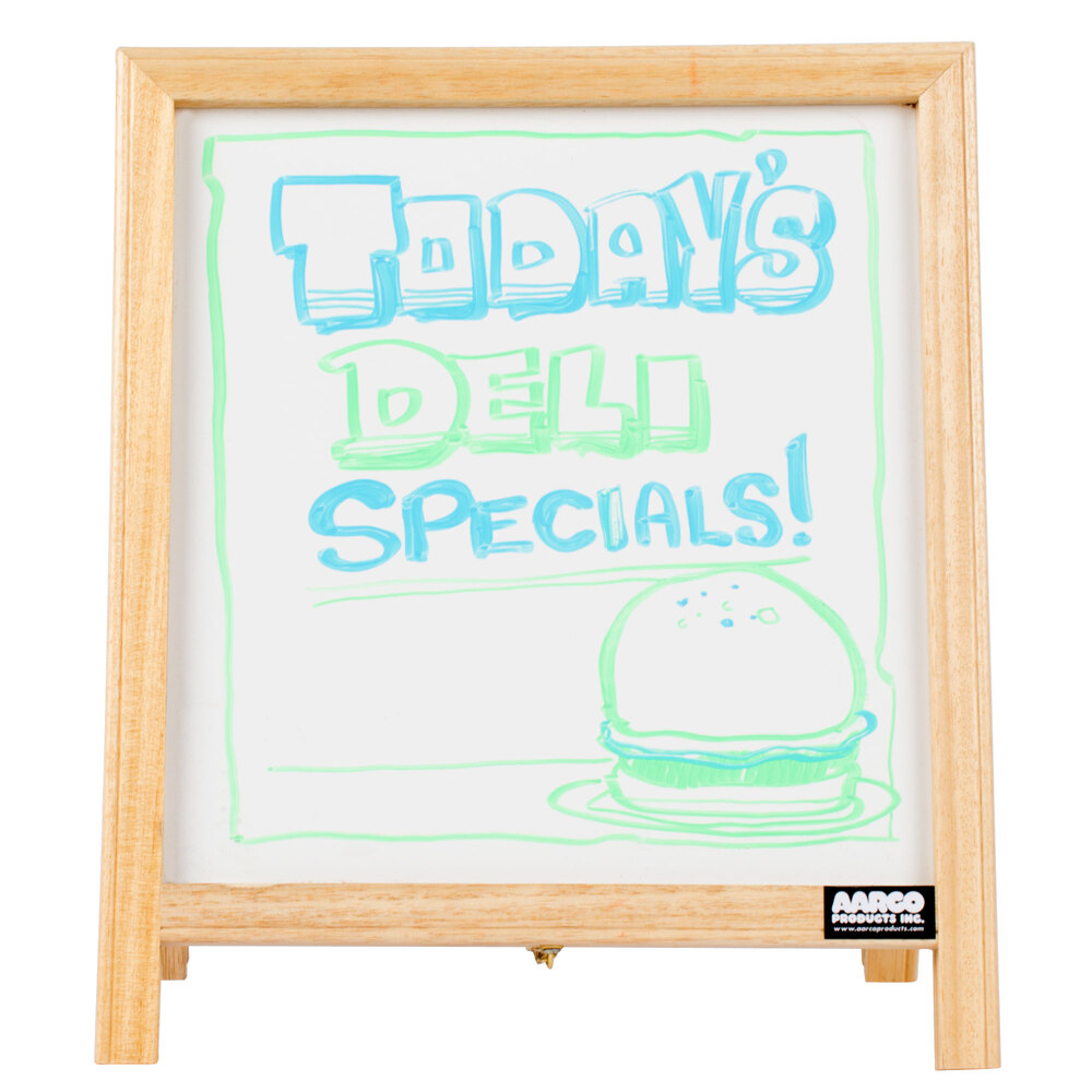 14" x 12" Tabletop A-Frame Sign with White Marker Board