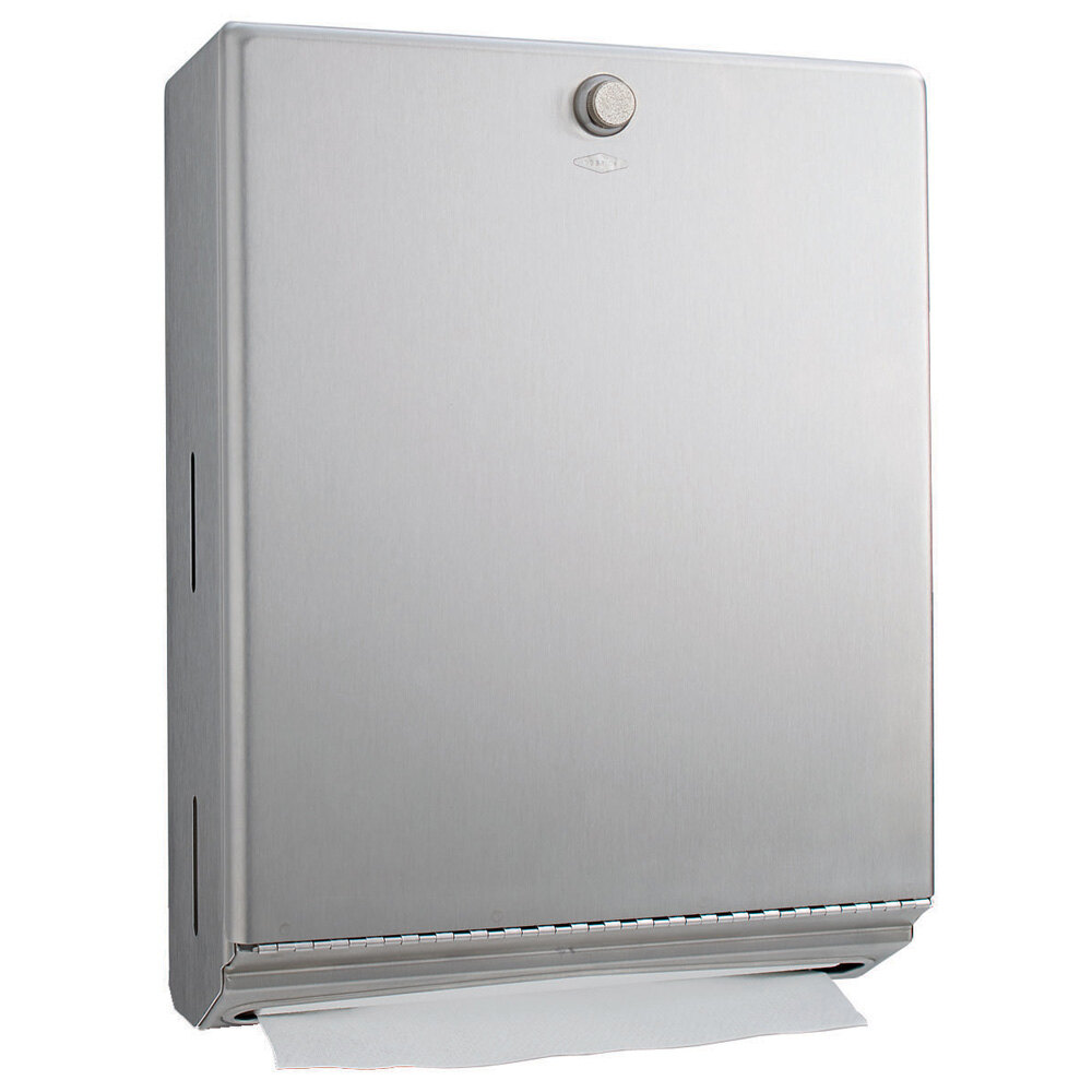 Bobrick B-2620 Stainless Steel Surface Mounted Paper Towel Dispenser Bobrick Stainless Steel Paper Towel Dispenser