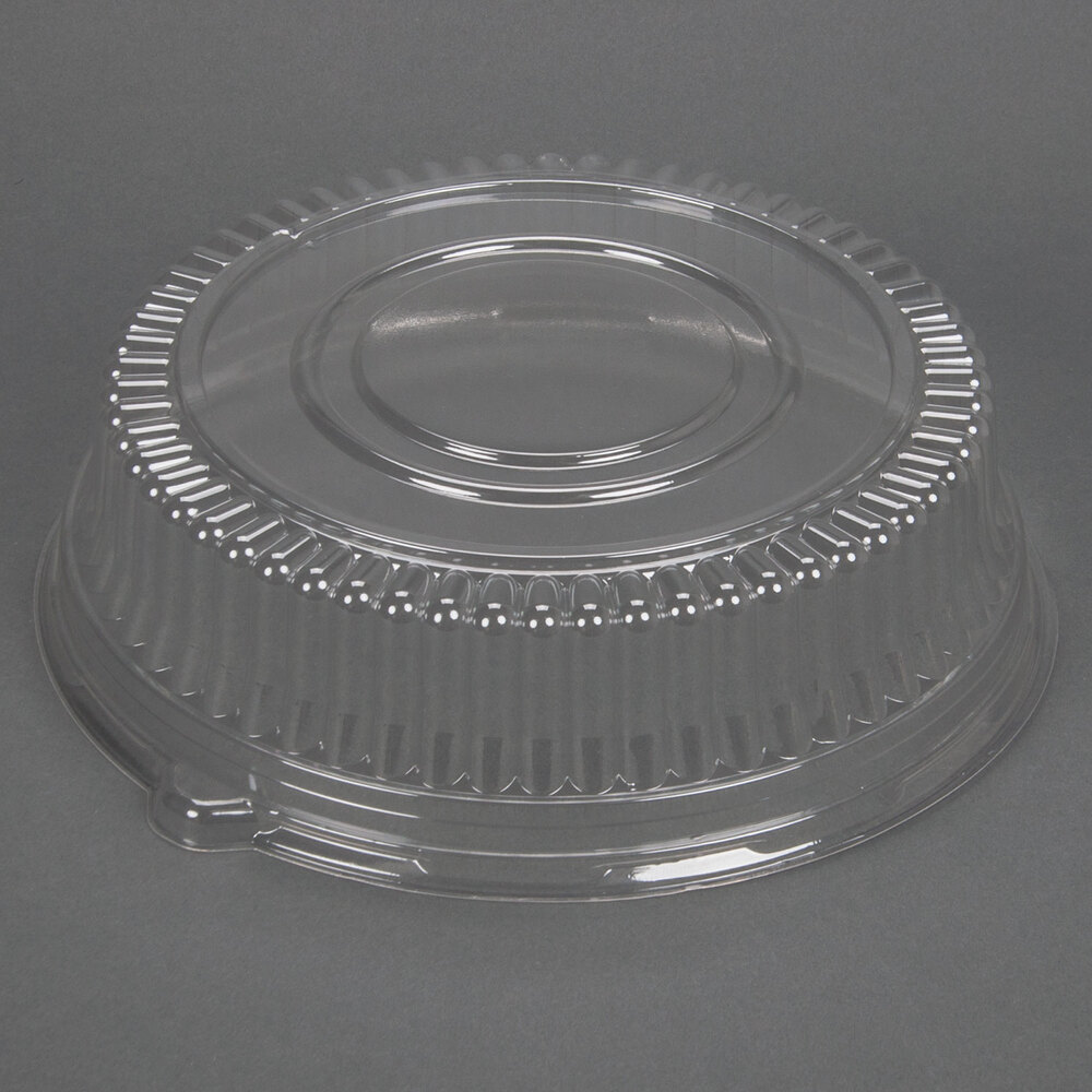 Sabert 5512 12" Clear Dome Lid for Round Catering Tray 6 / Pack