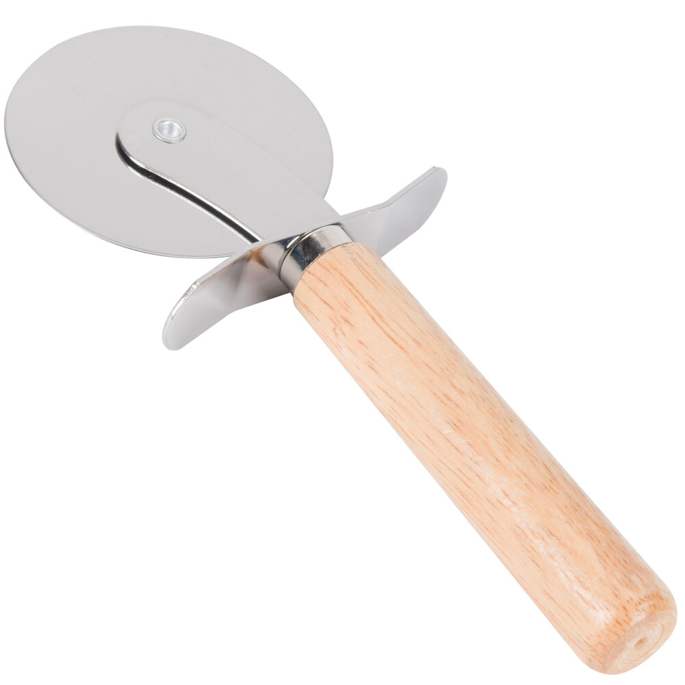 2 1/2" Pizza Cutter with Wood Handle