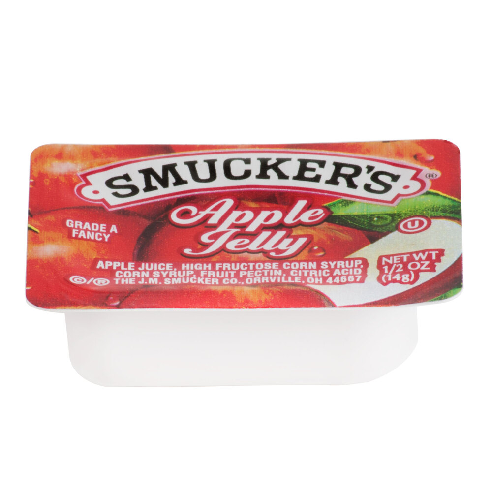 Smucker's Apple Jelly (200) .5 oz. Portion Cups / Case