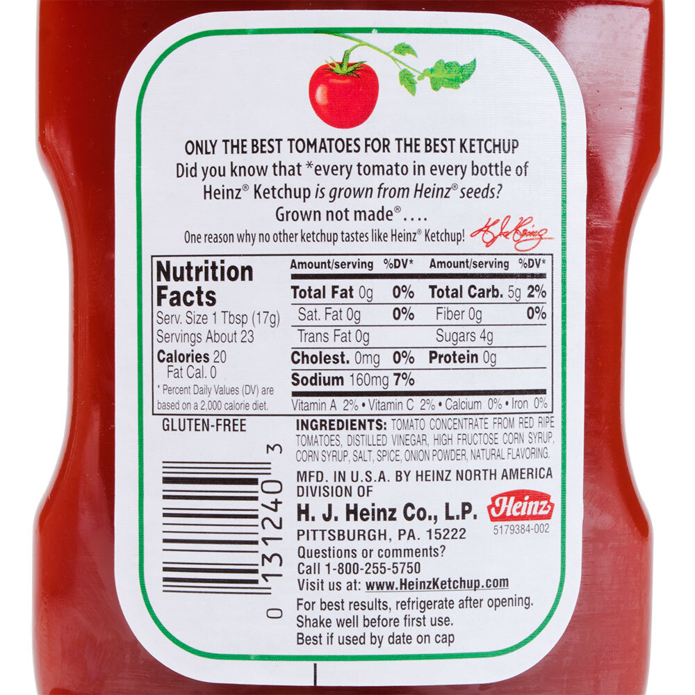 Heinz Ketchup 14 oz. Upside Down Squeeze Bottle