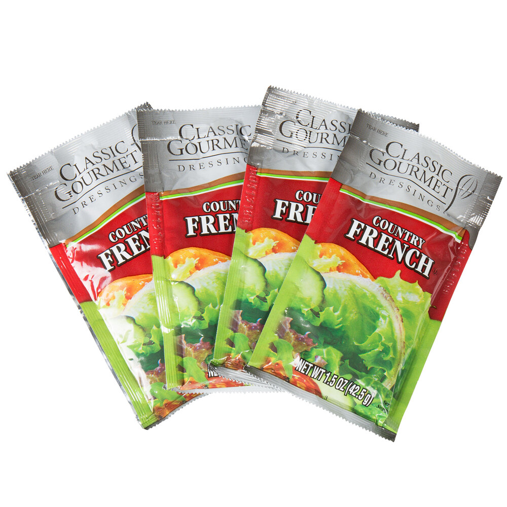 Classic Gourmet Honey French Dressing 1.5 oz. Portion Packet 60/Case