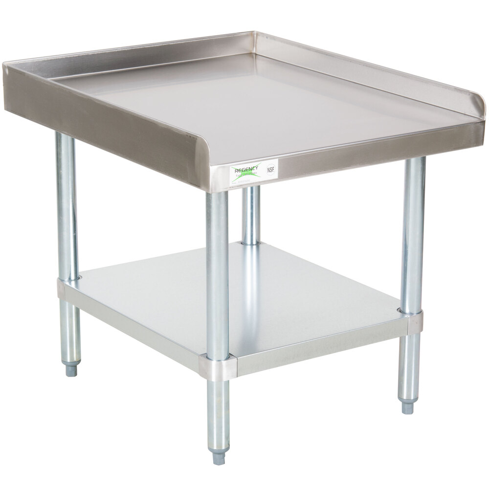 Regency 30" x 24" 16Gauge Stainless Steel Equipment Stand with