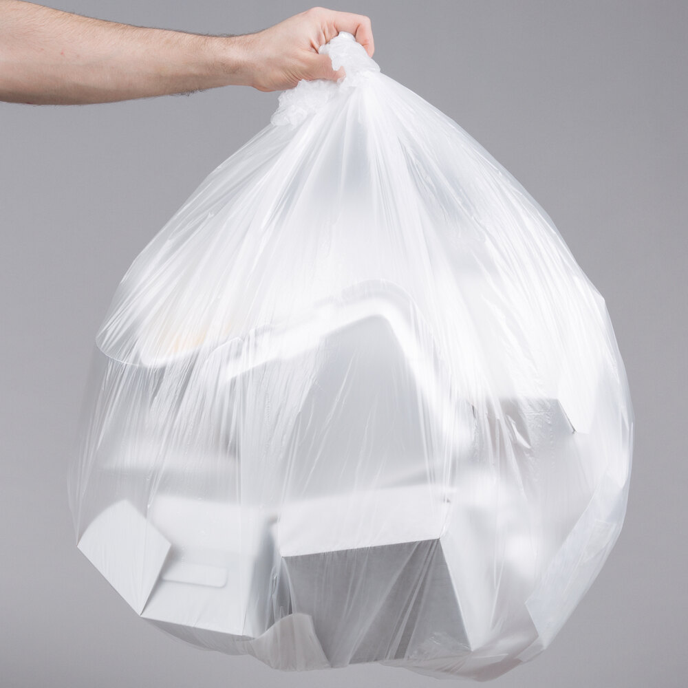 45 Gallon 12 Micron 40" x 48" Olympian High Density Can Liner / Trash