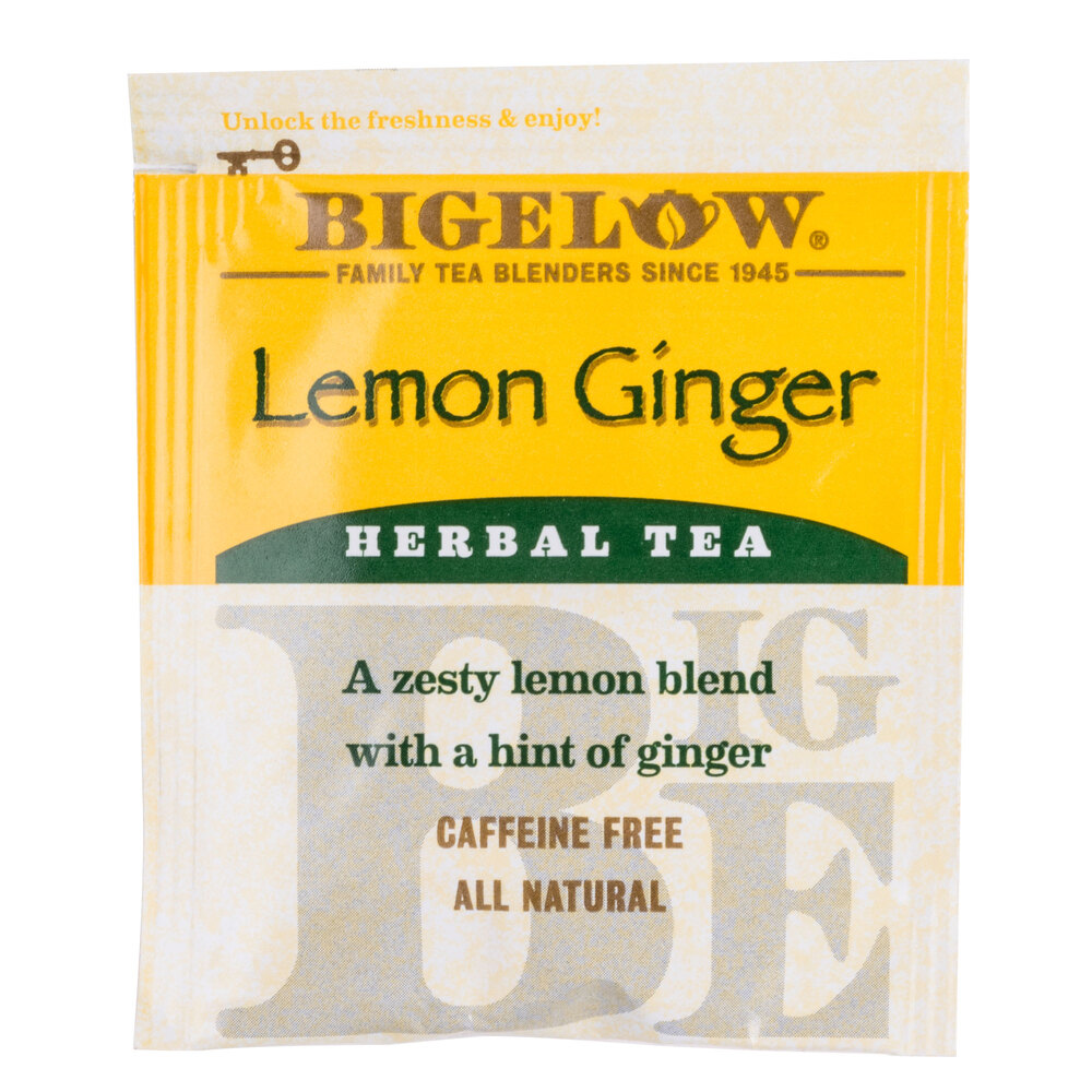 Bigelow Lemon Ginger Herb Tea 28 / Box