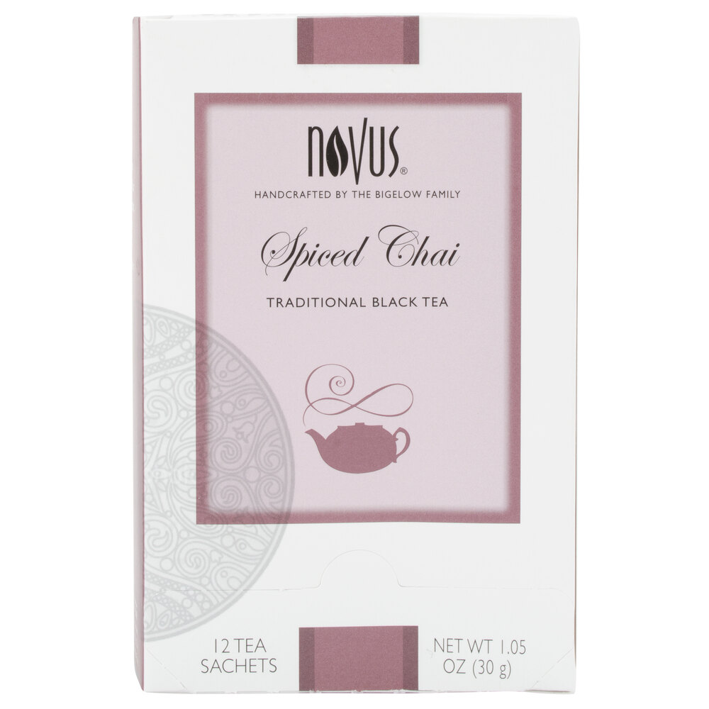 Novus Spiced Chai Tea 12/Box