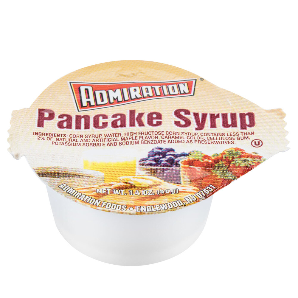 Admiration Breakfast Syrup (96) 1.4 oz. Portion Cups / Case 96/Case