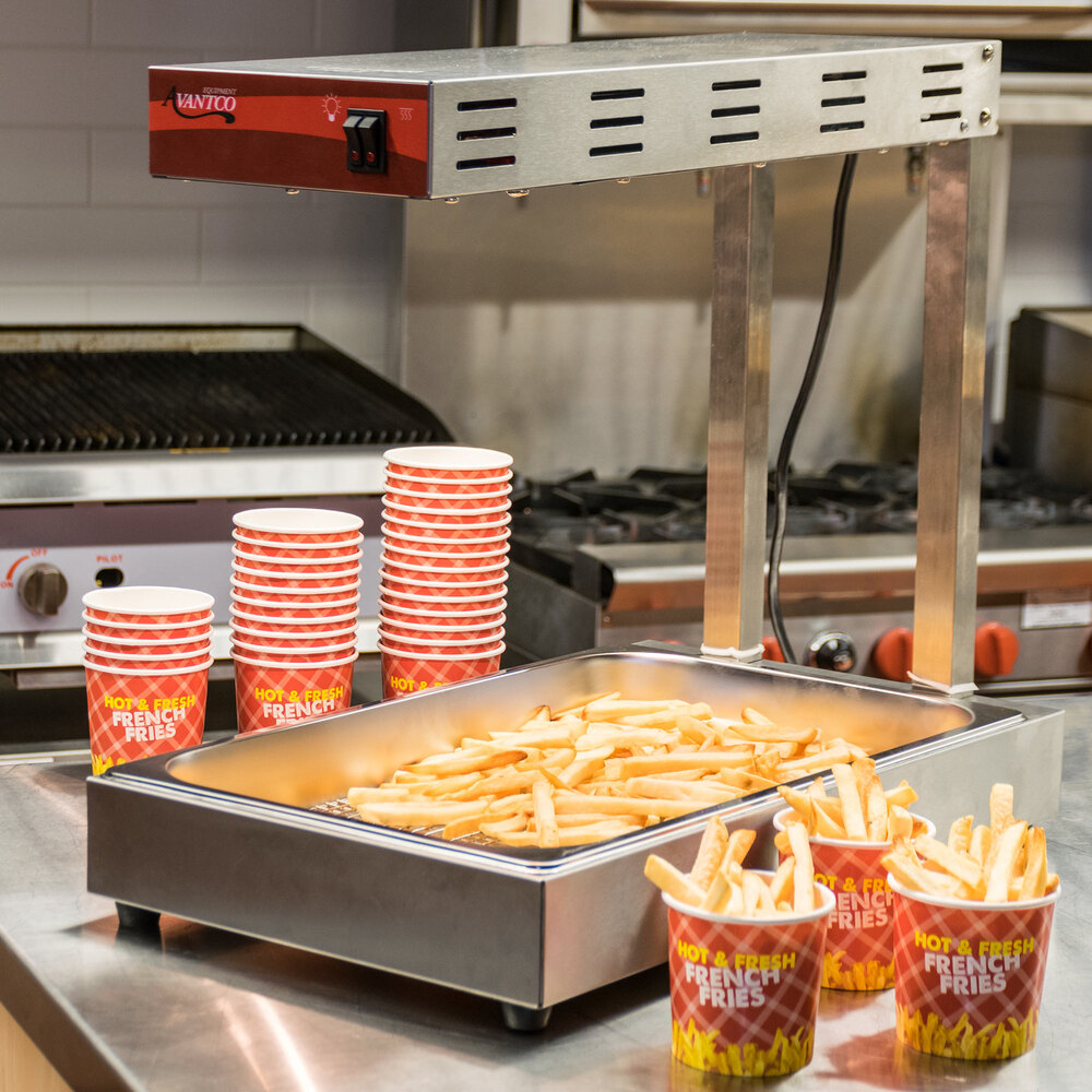 Avantco FFDS1 Freestanding Infrared French Fry Warmer / Dump Station