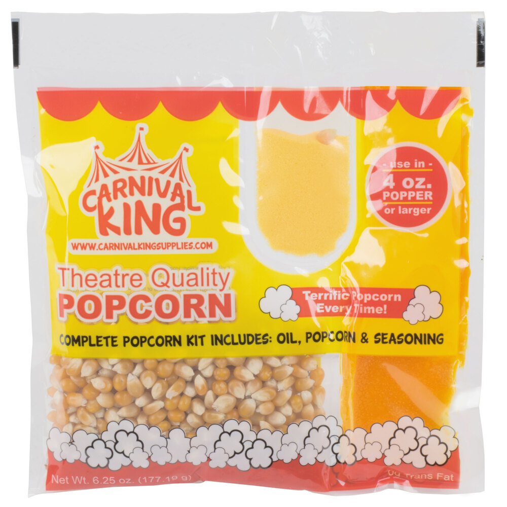 Carnival King AllInOne Popcorn Kit for 4 oz. Popper 24/Case