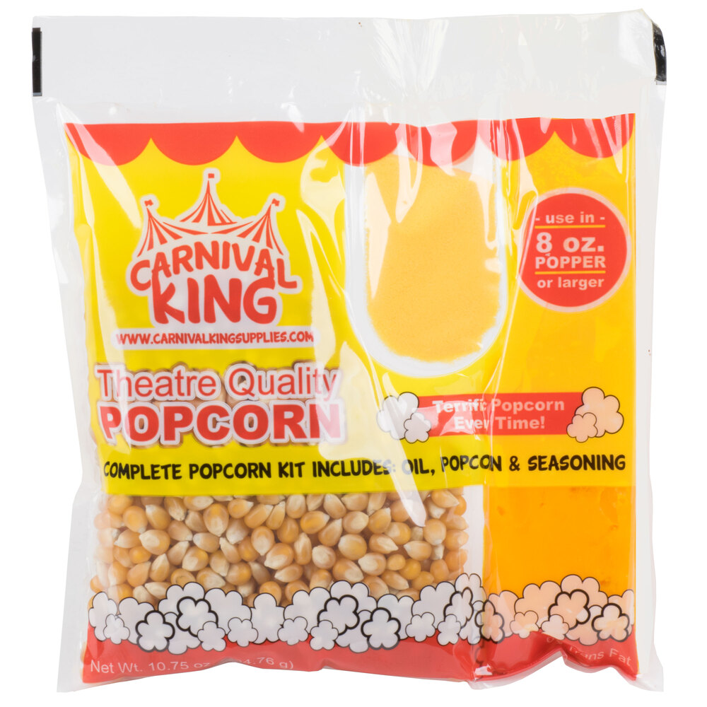 Carnival King AllInOne Popcorn Kit for 8 oz. to 10 oz. Poppers 24/Case