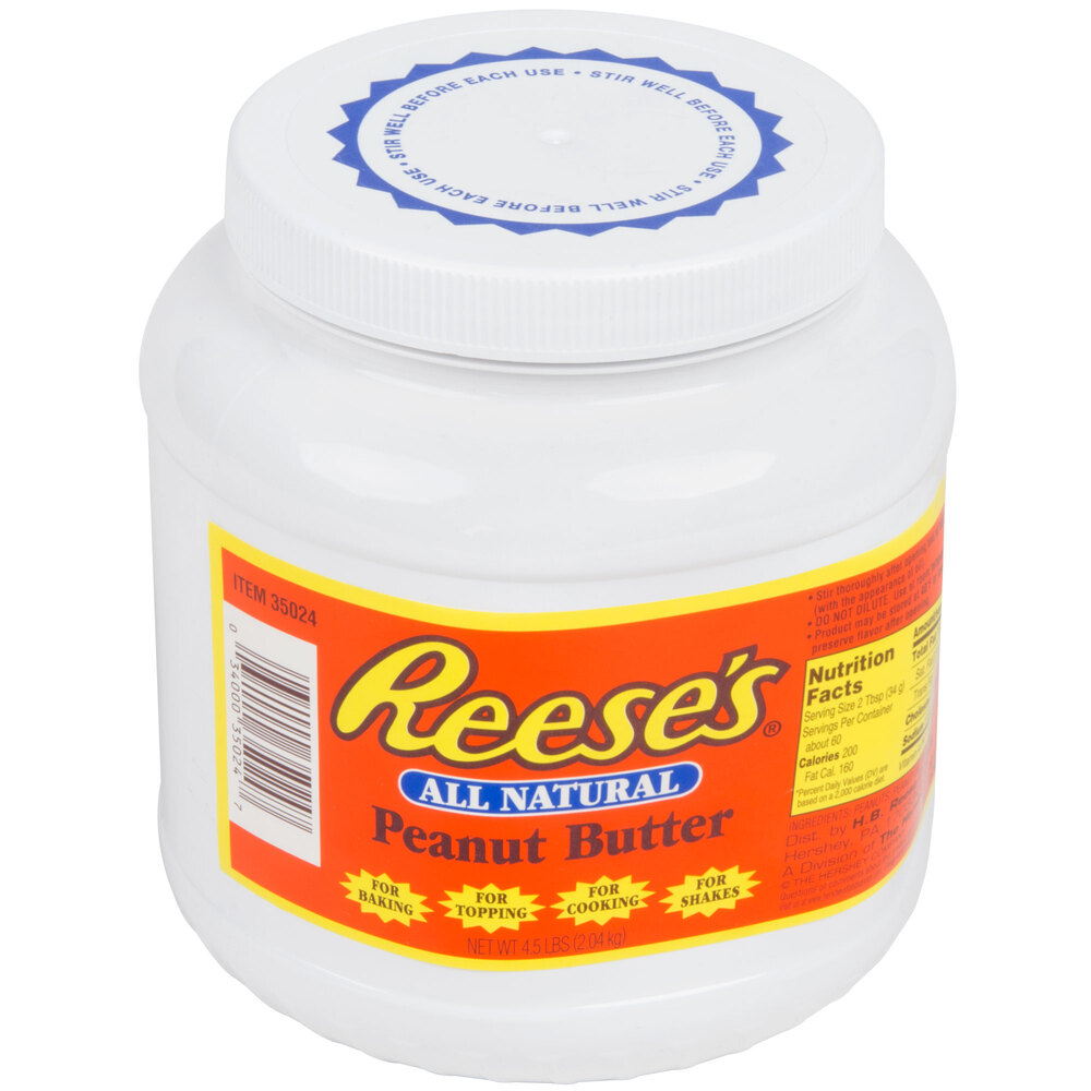 REESE'S® AllNatural Peanut Butter 4.5 lb. Jar