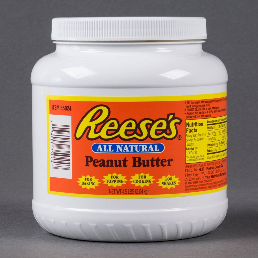 REESE'S® AllNatural Peanut Butter 4.5 lb. Jar