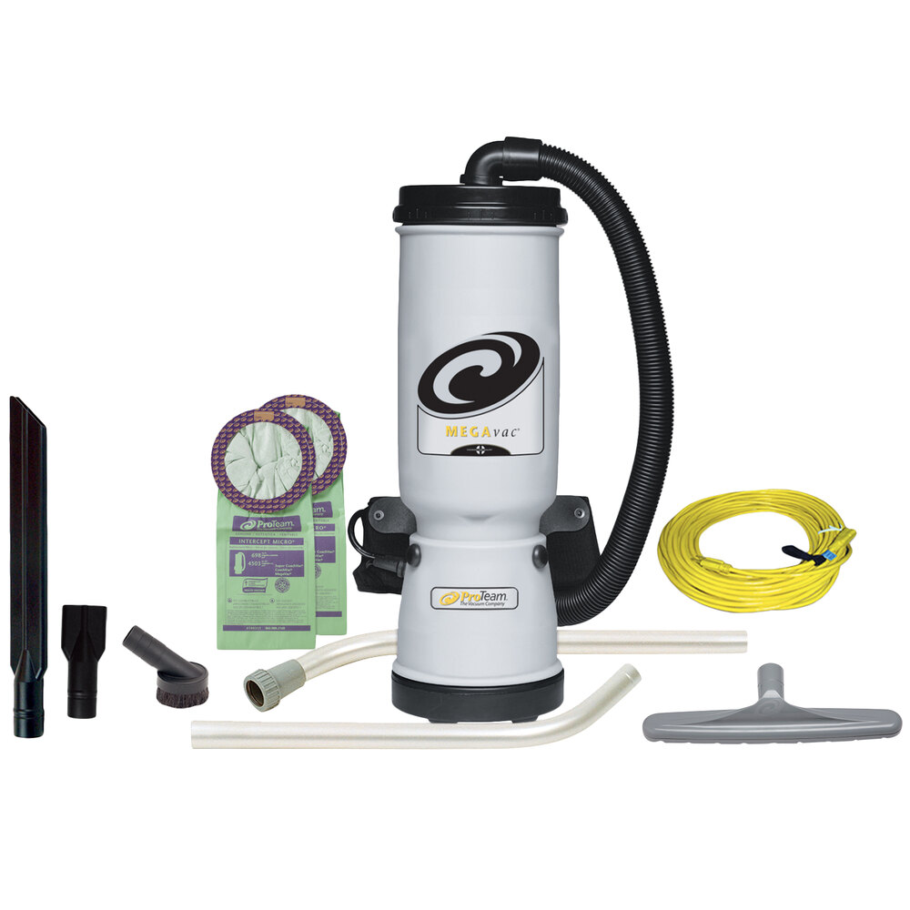 ProTeam 107137 MegaVac 10 Qt. Backpack Vacuum / Blower with Attachment