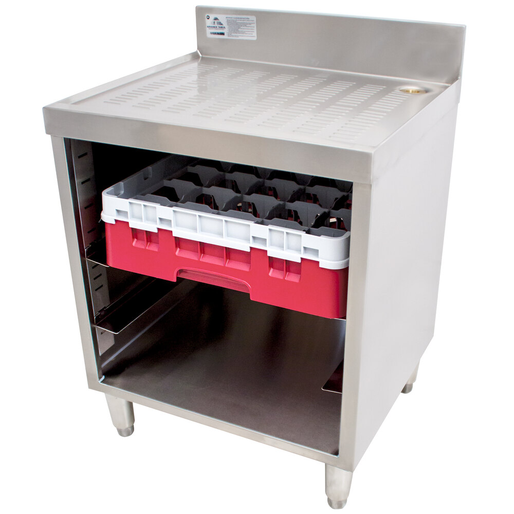 Advance Tabco CRCR24CT Corrugated Top Glass Rack Storage Unit
