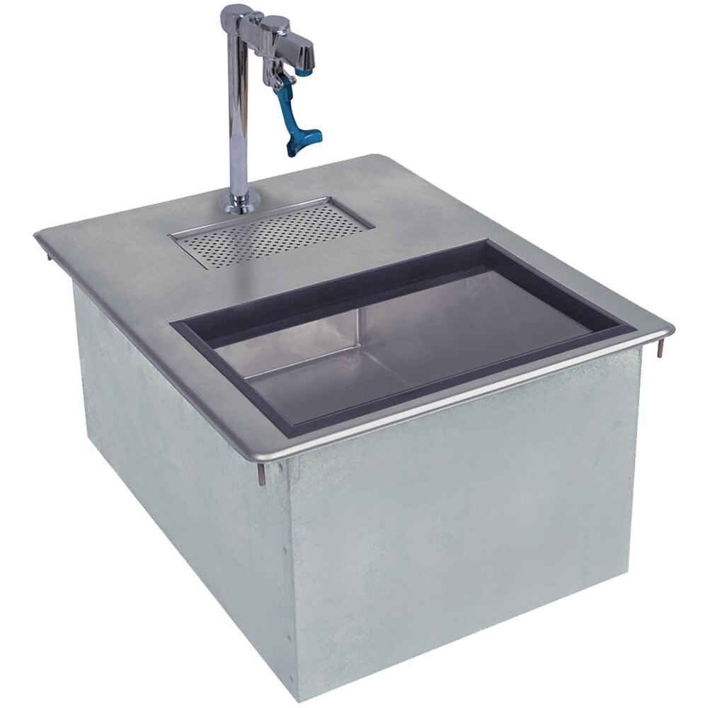Advance Tabco D24WSIBL2 Stainless Steel Water Station with Ice Bin