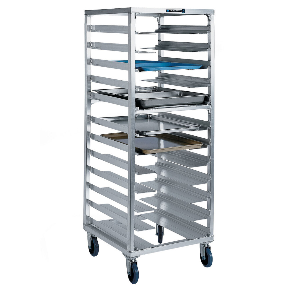 Lakeside 8534 12 Pan End Load Aluminum Bun / Sheet Pan Rack Assembled