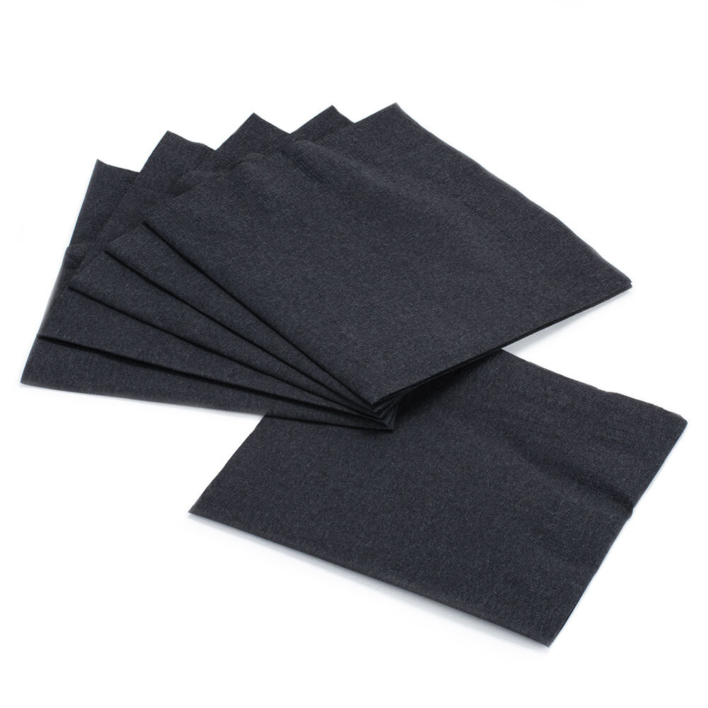 Choice 10" x 10" Customizable Black 2Ply Beverage / Cocktail Napkins