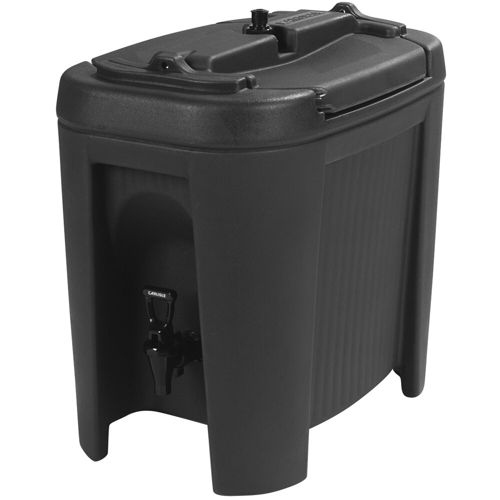Carlisle XB303 Black 3 Gallon Slide N' Seal Insulated Beverage Dispenser