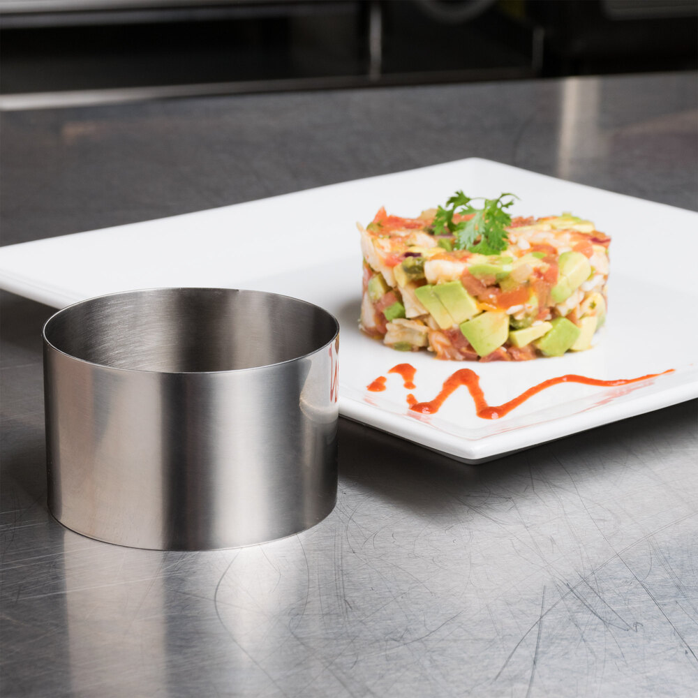 Ateco 4951 2 3/4" Stainless Steel Round Food Mold / Ring Mold (August