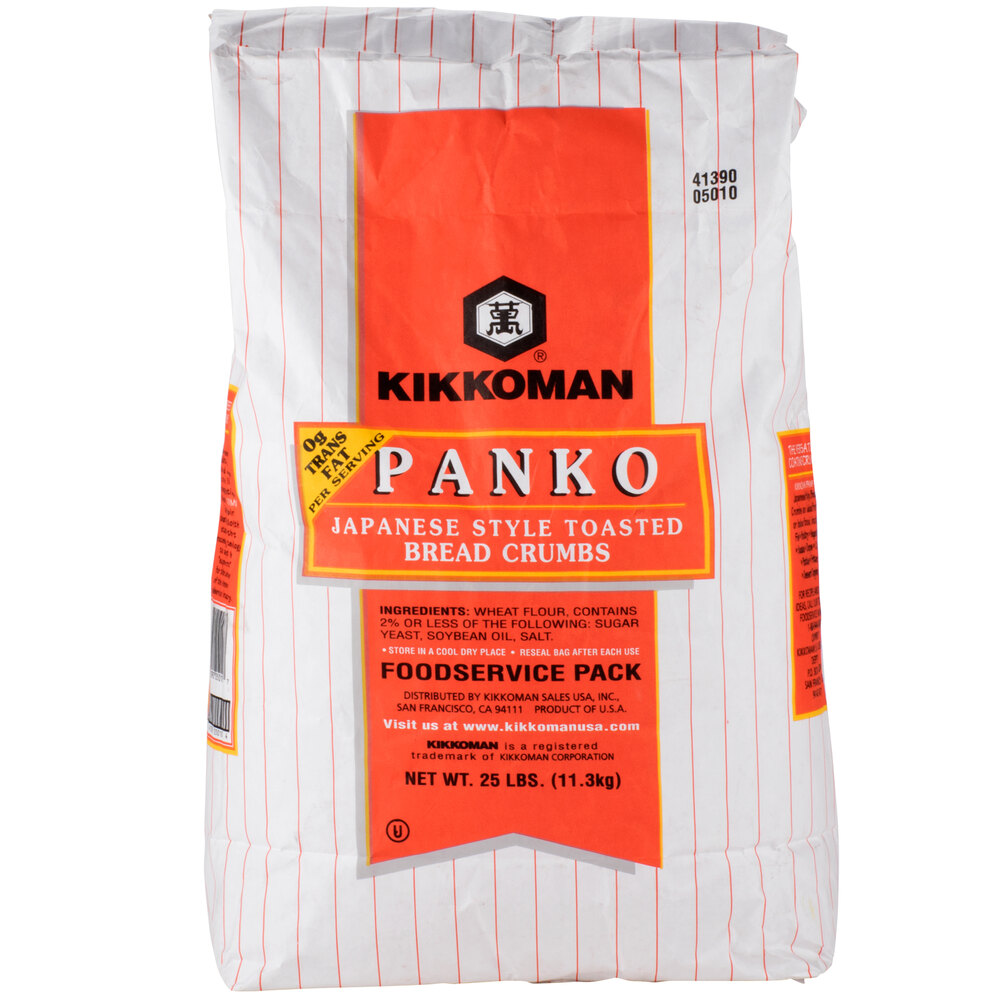 Kikkoman Panko Japanese Style Toasted Bread Crumbs 25 lb.