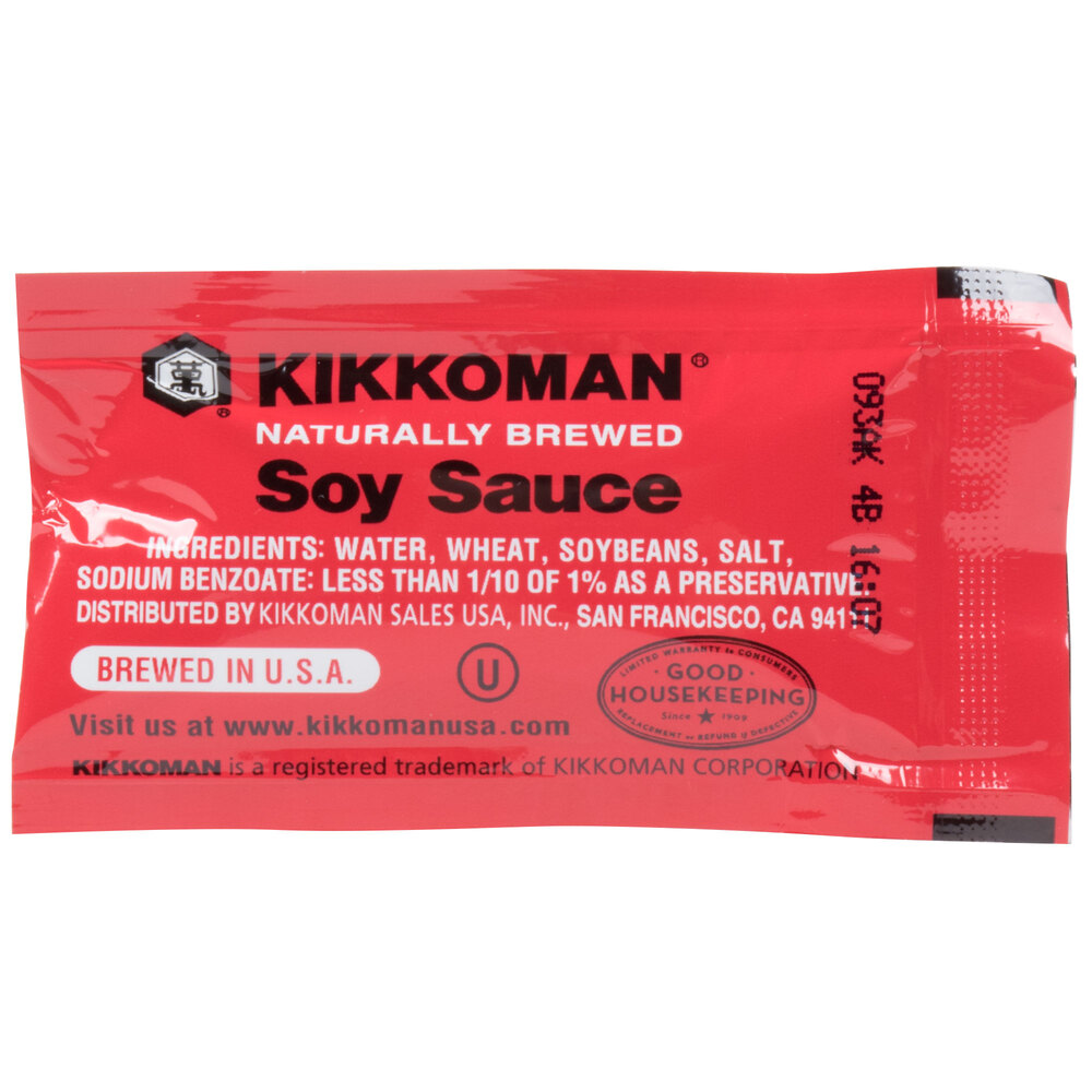 Kikkoman Soy Sauce 6 mL Packet 500/Case