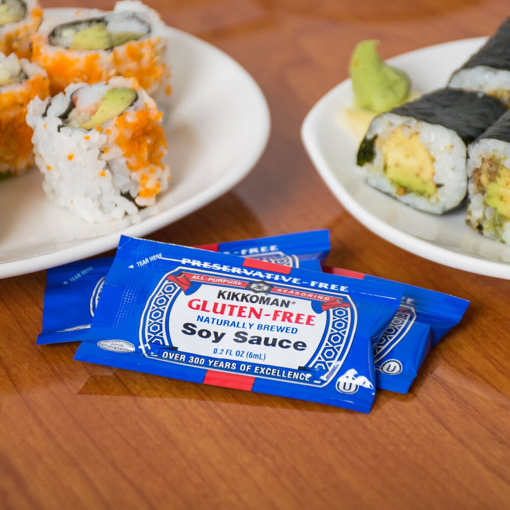 Kikkoman 6 mL Gluten Free Soy Sauce 200/Case