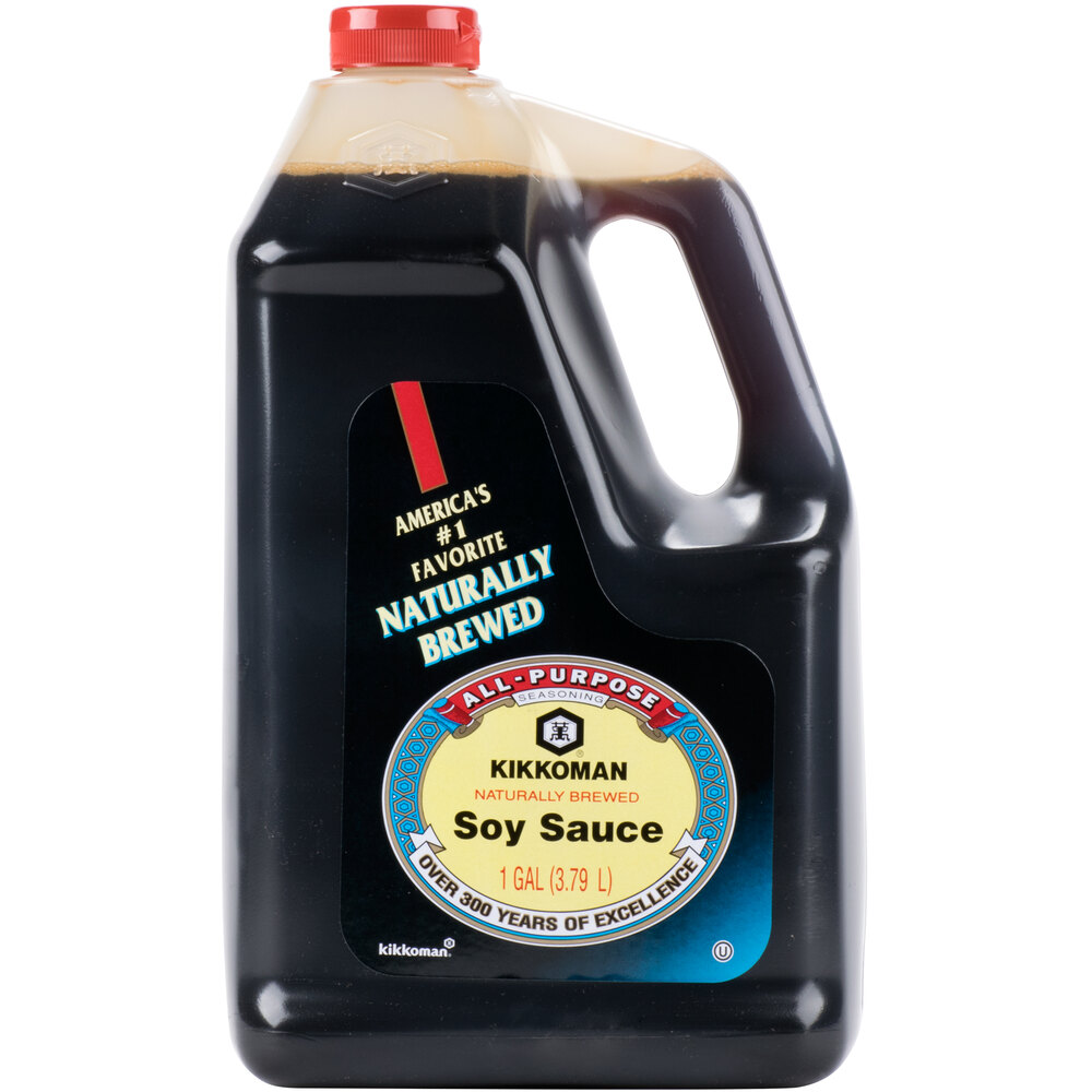 Kikkoman Naturally Brewed Soy Sauce (4) 1 Gallon Containers / Case