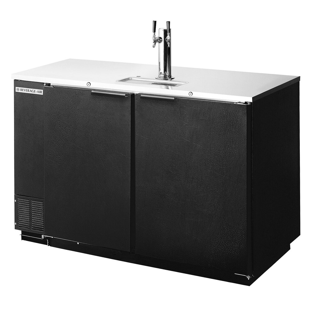 Beverage Air DD361B 36" Black Beer Dispenser 1/2 Keg Kegerator